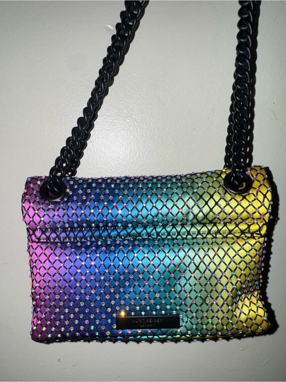Kurt Geiger Multi Color Mini bejeweled bedazzled bag - Picture 4 of 5